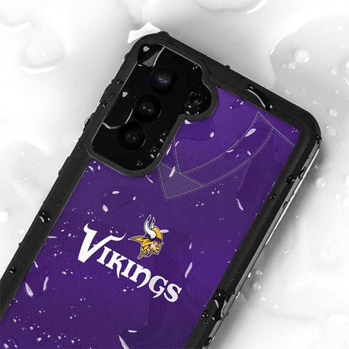 NFL Minnesota Vikings Team Jersey Galaxy S24 Plus Waterproof Case